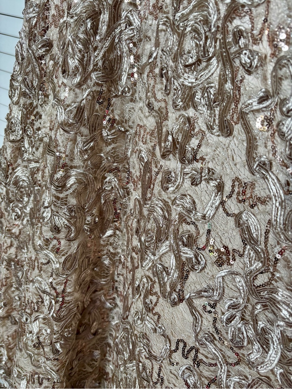 NWT Tahari ASL Sequin Soutache 3D Tulle Satin Bodice Midi Dress 12 - Picture 10 of 10